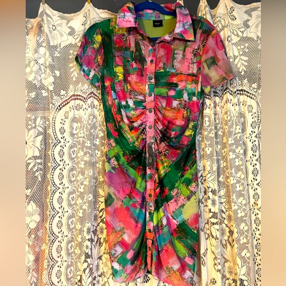 Multi-colored mini dress - Picture 2 of 4